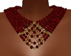 diamonds neck luxe red