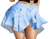 Blue summer flwr skirt