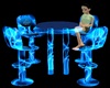 Blue dancer table