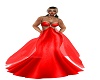 ASL Goldie Red Gown