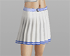 White pleated mini skirt