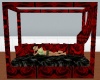 red rose daybed