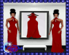 *D* Long Red Gown