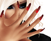 drk red nails