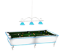 White & Blue pool table