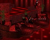 *cp* red fire room couch