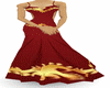 (JQ)red bridesmaid dress