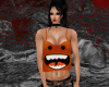 D Orange Monster Top