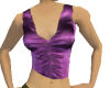 Purple rouched silk top