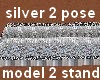 silver small platform