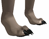 Black Nails Animal Feet