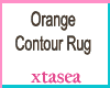 Orange Contour Rug