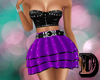 D Purple Pvc Rock Dress