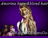 Amorina brow&blond hair