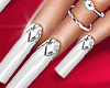 Diamond White Nails
