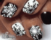 DARK SNOWFLAKE NAILS