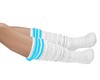 White & Blue Sock