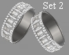 Cc Diamond Bracelet Set