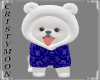*CM*HOLIDAY PUPPY - BLUE