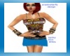 blue harley dress