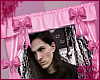 pink curtain narrow