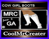 WHITE COW GIRL BOOTS