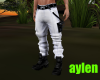pants white and black