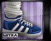 ! Sneakers+Socks Blue
