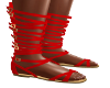 Dosia Red Roman Sandals