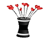 Red hearts Vase