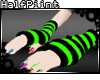HP|Green rave Armwarmers