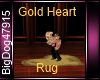 [BD] Gold Heart Rug