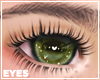 sparkly green eyes