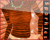 *S Orange Stripe Sweater