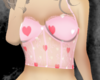pink heart corset