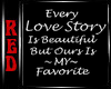 |R|Wall Quote Love Story