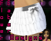 Ruffled Skirt-White