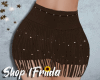 Fringed Brown Skirt Rl