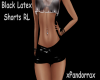 Black Latex Shorts RL