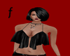 [F] black sexy top