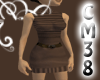 [C]BrownTurtleNeckDress
