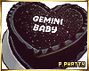 Gemini Baby Heart Cake