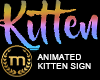 SIB - Anim Kitten Sign