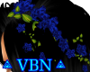 Hair flowers Navy Blue