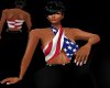 USA Flag Wrap Top