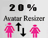 Avatar Scaler 20%