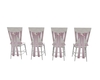 Pink aisle row Chairs
