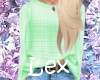 Lex~ Mint Sweater