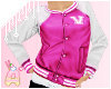 ! Pink Varsity Jacket