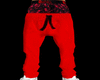 Red Baggy Sweat Pants